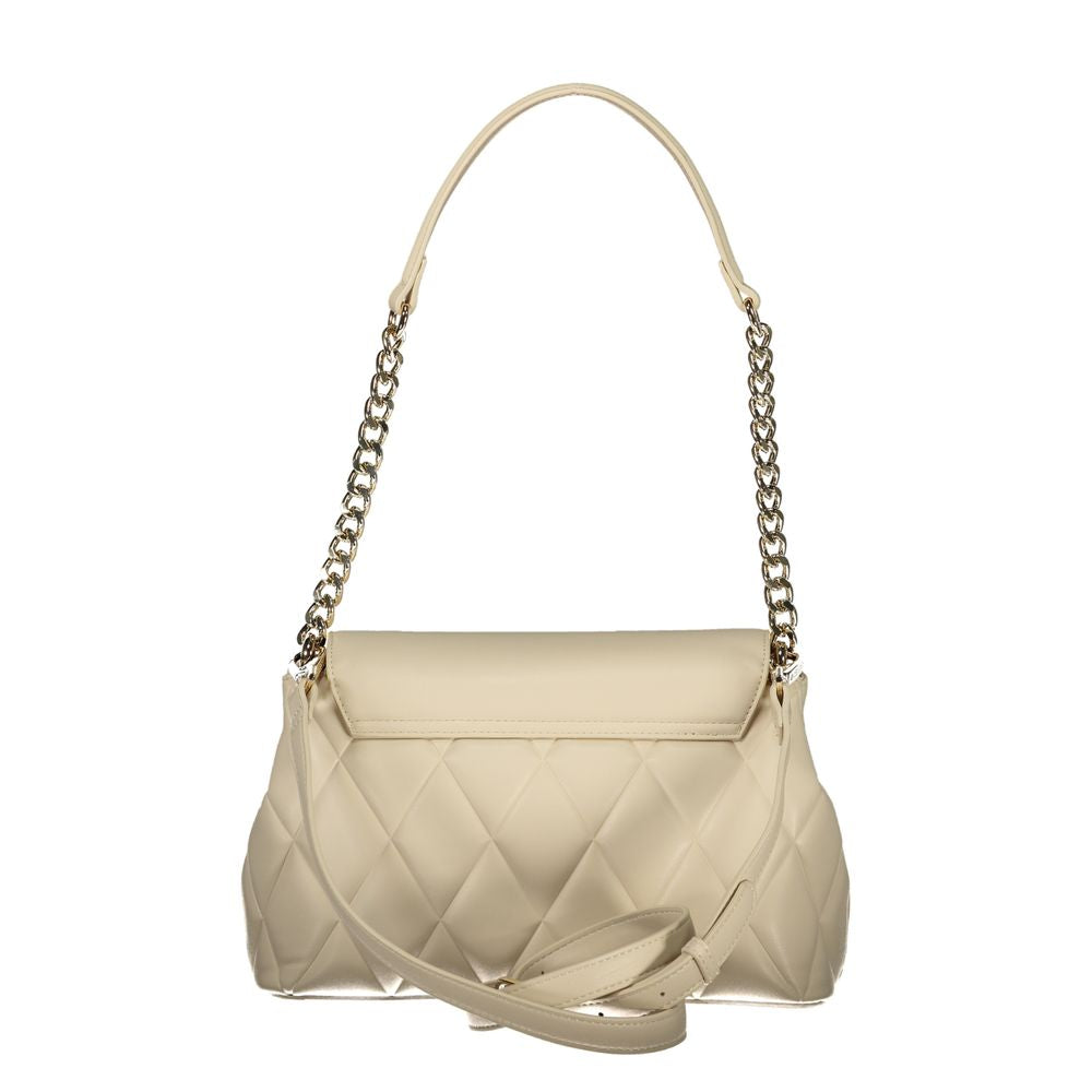 Mario Valentino Schultertasche aus Polyurethan in Beige für Damen