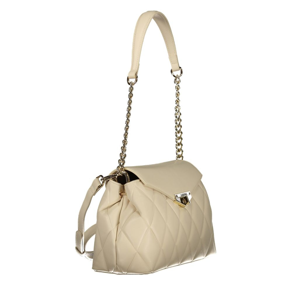 Mario Valentino Schultertasche aus Polyurethan in Beige für Damen