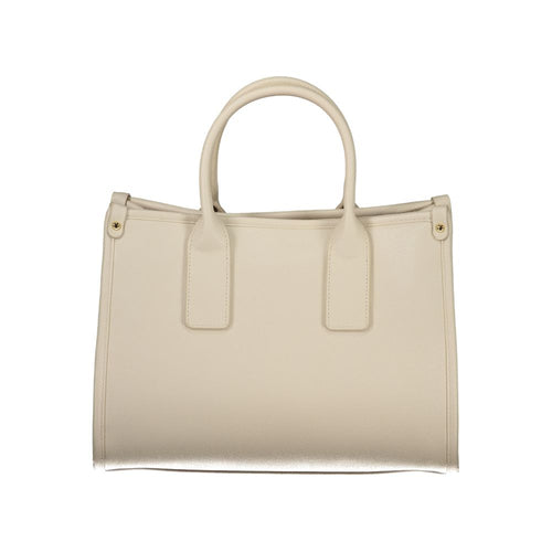 Mario Valentino Damen-Handtasche aus beigem Polyurethan