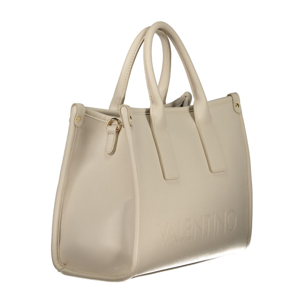 Mario Valentino Damen-Handtasche aus beigem Polyurethan