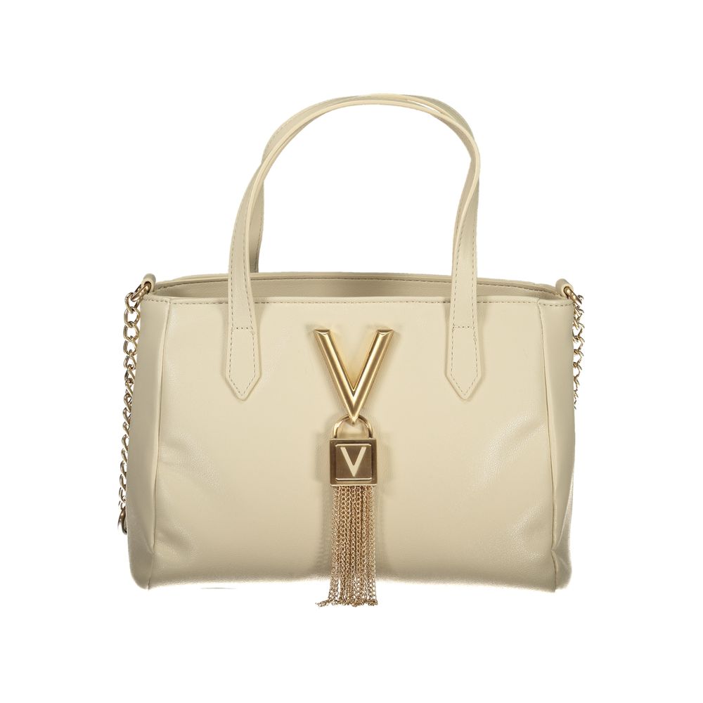 Mario Valentino Damen-Handtasche aus beigem Polyurethan