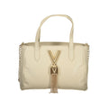 Mario Valentino Damen-Handtasche aus beigem Polyurethan