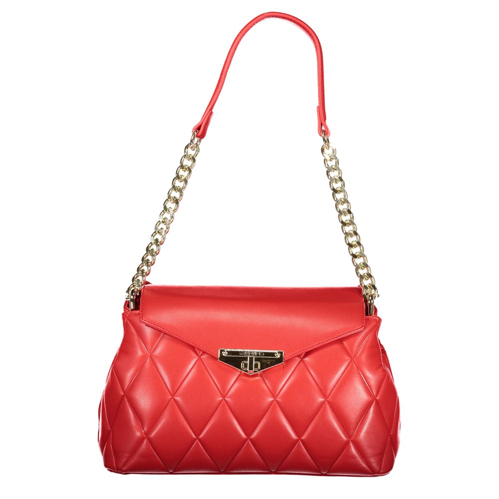 Mario Valentino Rote Damen-Handtasche aus Polyurethan