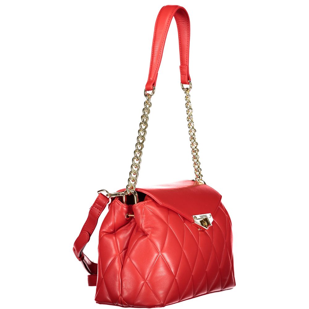 Mario Valentino Rote Damen-Handtasche aus Polyurethan