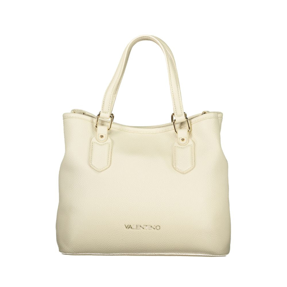 Mario Valentino Damen-Handtasche aus beigem Polyurethan