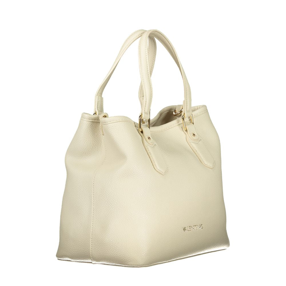 Mario Valentino Damen-Handtasche aus beigem Polyurethan