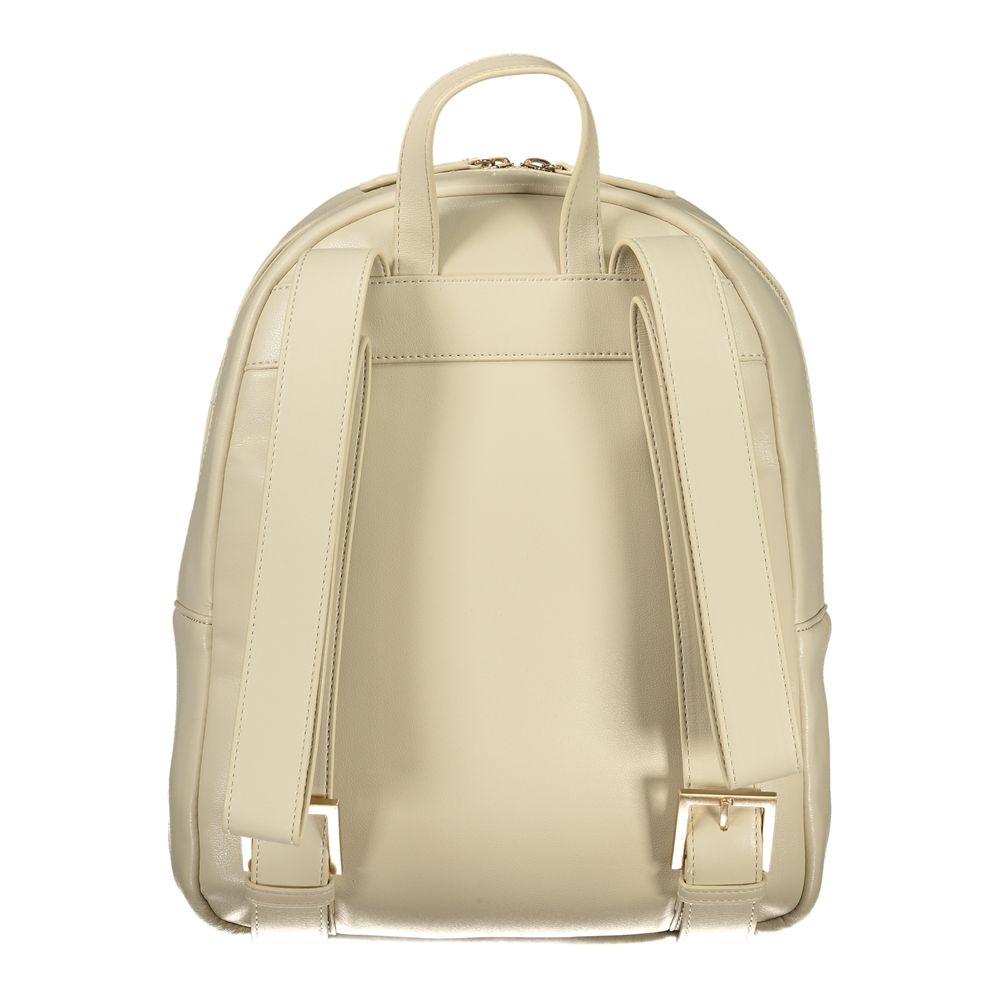 Mario Valentino Beige Polyurethan Damenrucksack