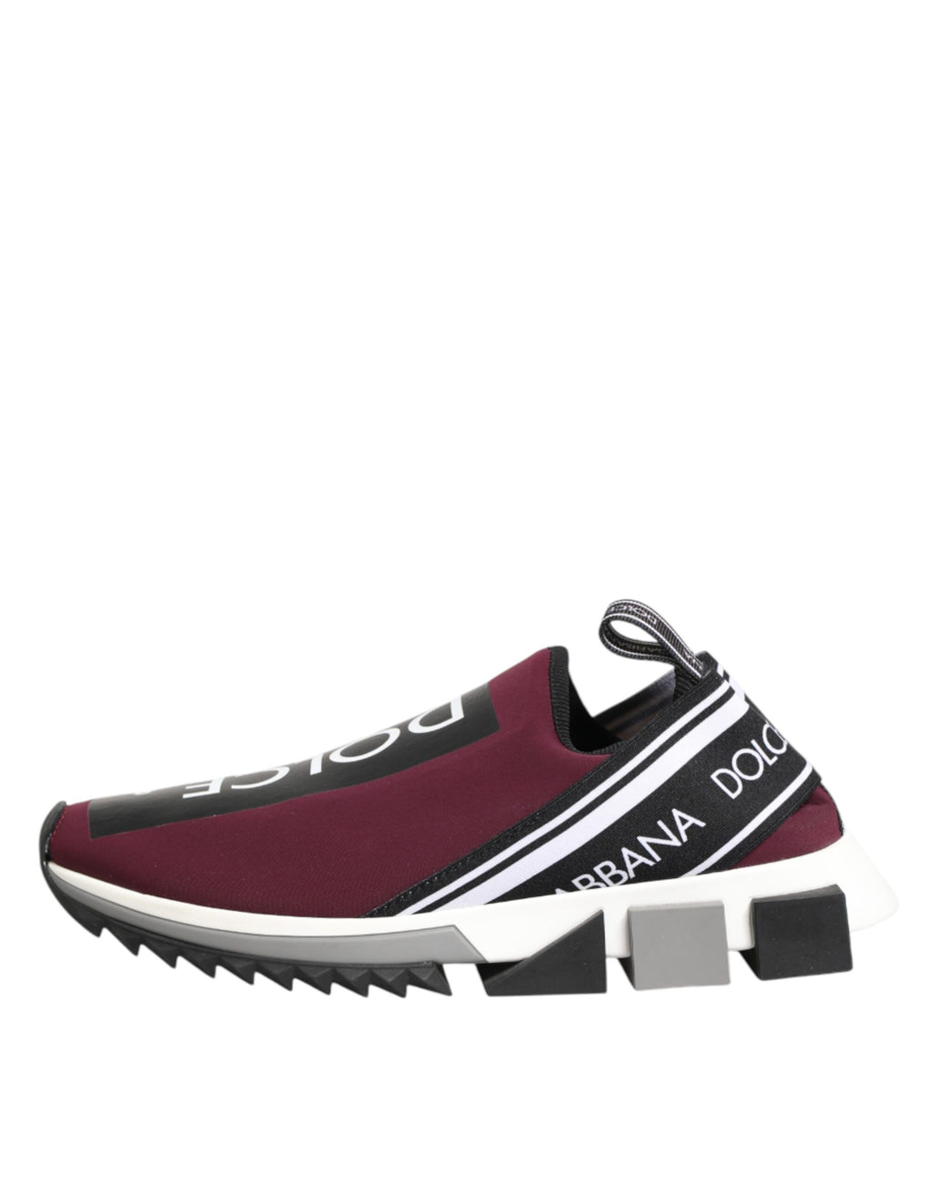 Dolce & Gabbana Bordeauxrote Sorrento Herren-Slip-On-Sneaker