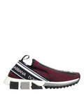 Dolce & Gabbana Bordeauxrote Sorrento Herren-Slip-On-Sneaker