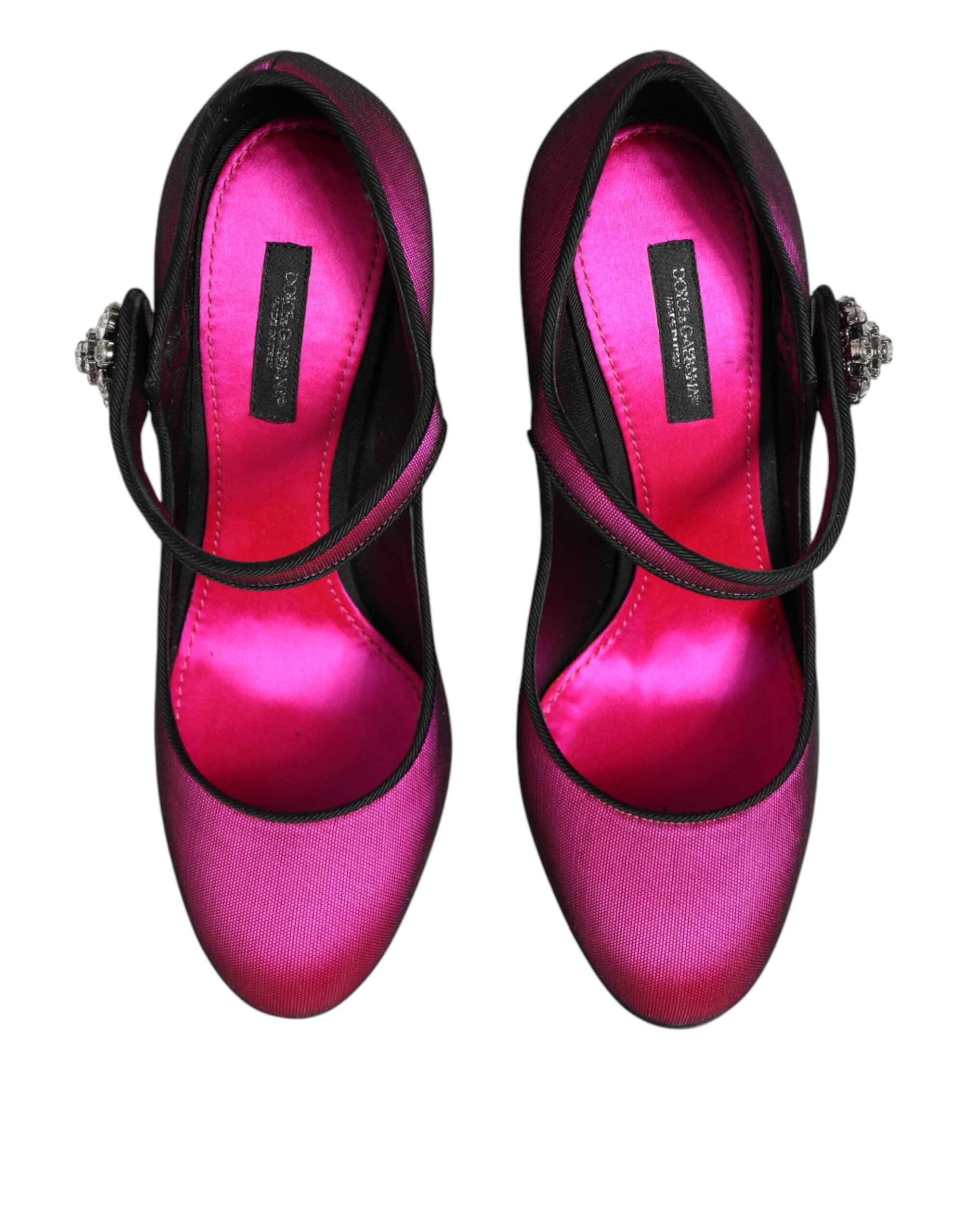 Dolce & Gabbana Pink Rhinestone Mary Jane Pumps