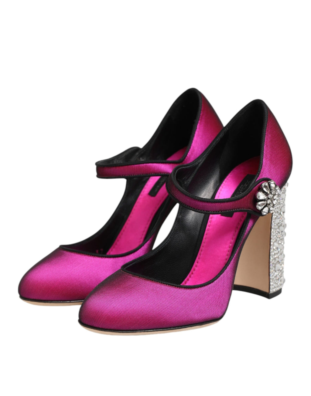Dolce & Gabbana Pink Rhinestone Mary Jane Pumps