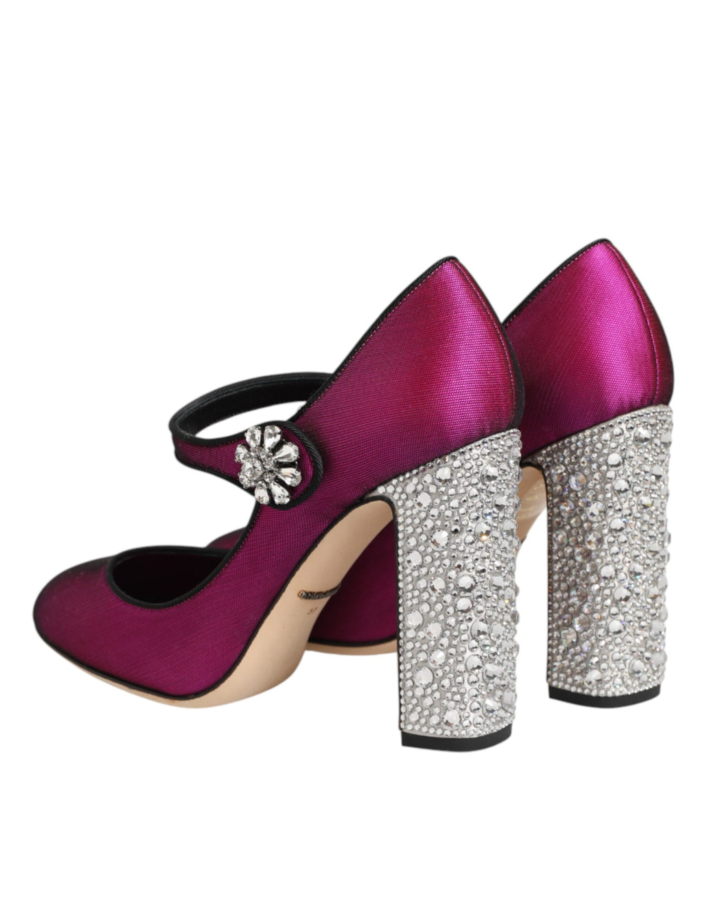 Dolce & Gabbana Pink Rhinestone Mary Jane Pumps