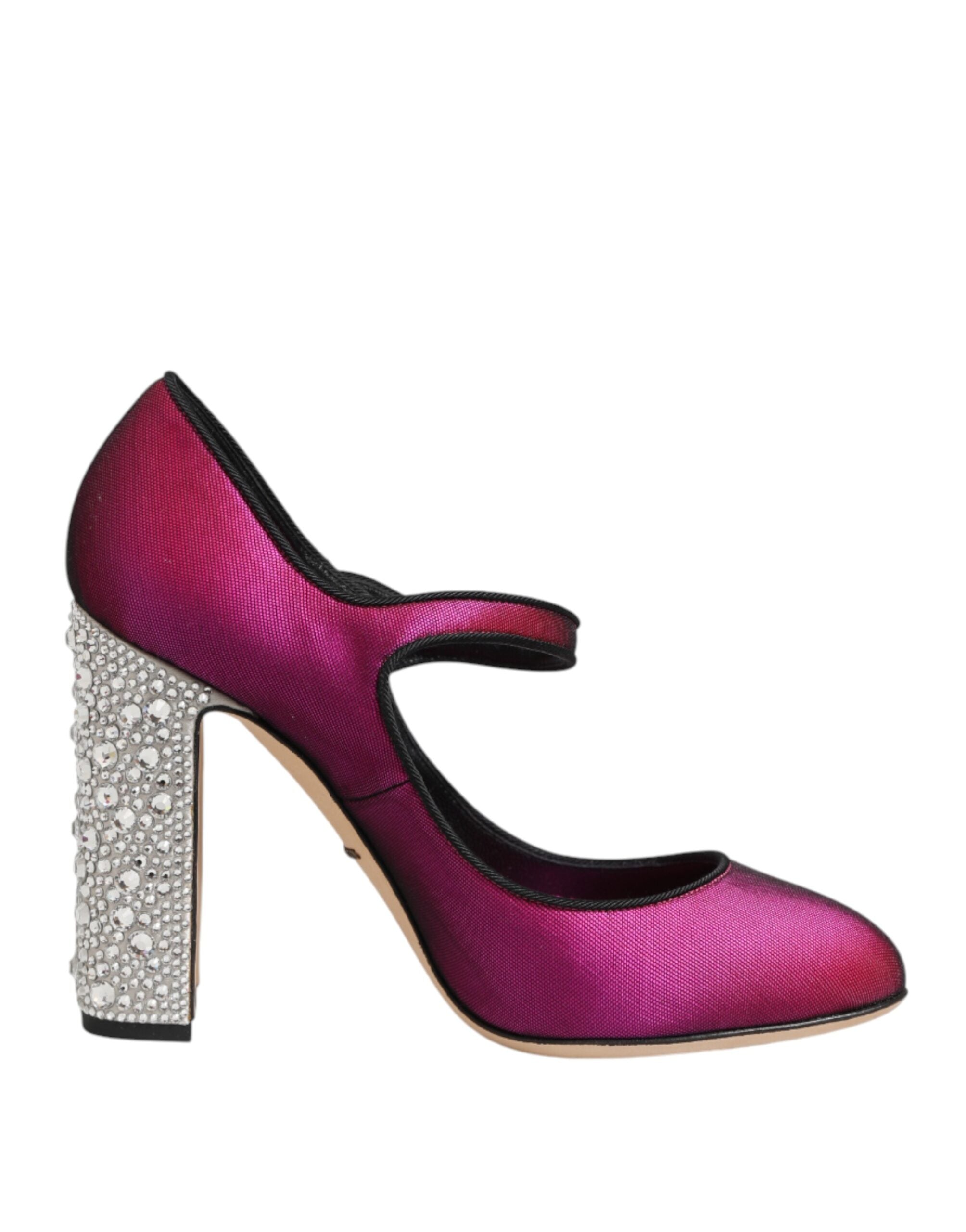 Dolce & Gabbana Pink Rhinestone Mary Jane Pumps