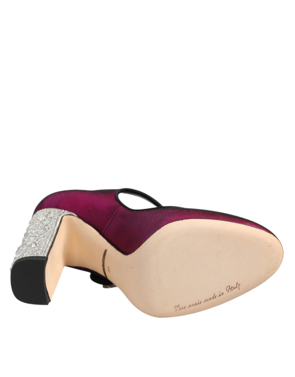 Dolce & Gabbana Pink Rhinestone Mary Jane Pumps