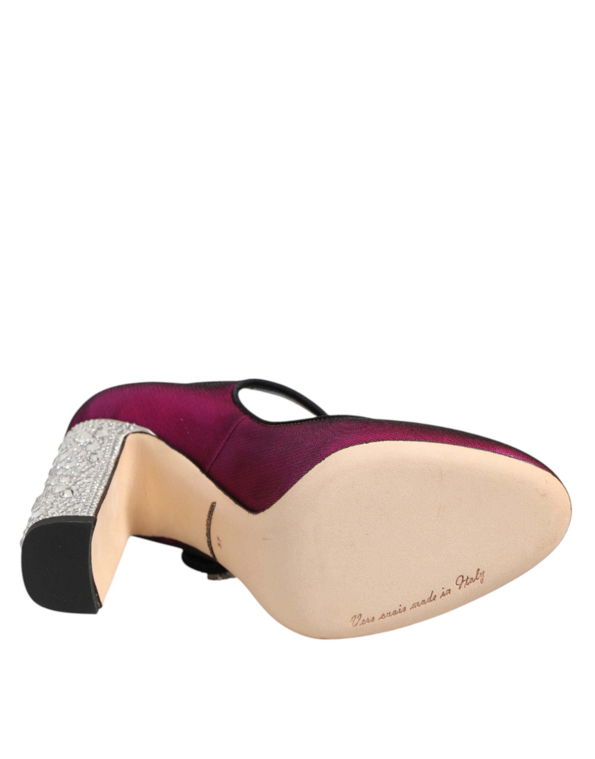 Dolce & Gabbana Pink Rhinestone Mary Jane Pumps