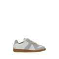Maison Margiela Weiße Low-Top-Sneaker aus Kalbsleder Bos Taurus