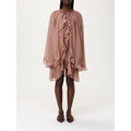 Tpn Beige Silk Casual Dress