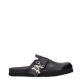 Palm Angels Schwarze Leder-Slipper