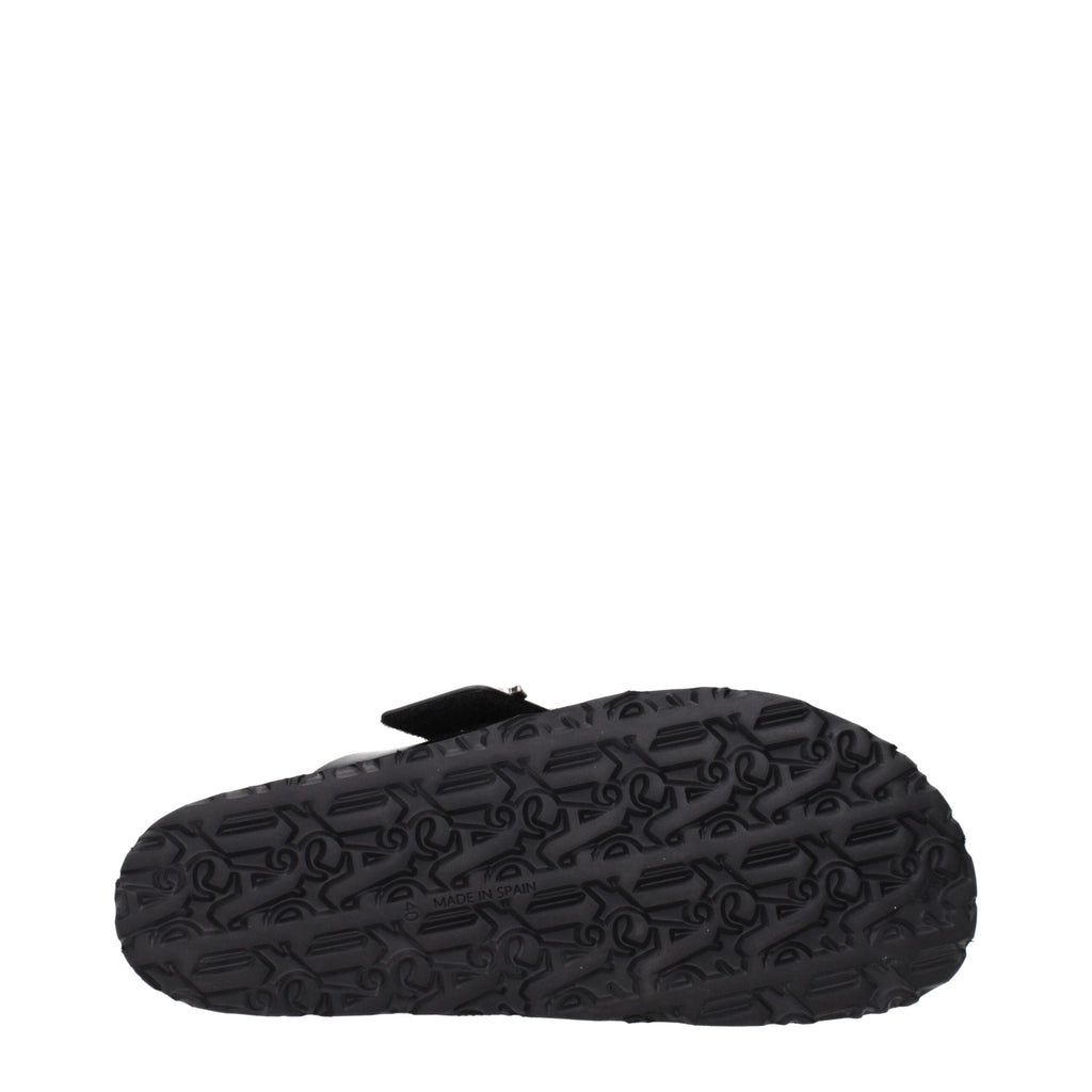 Palm Angels Schwarze Leder-Slipper