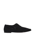Dolce & Gabbana Schwarze Stoff-Schnürschuhe und -Derby-Schuhe