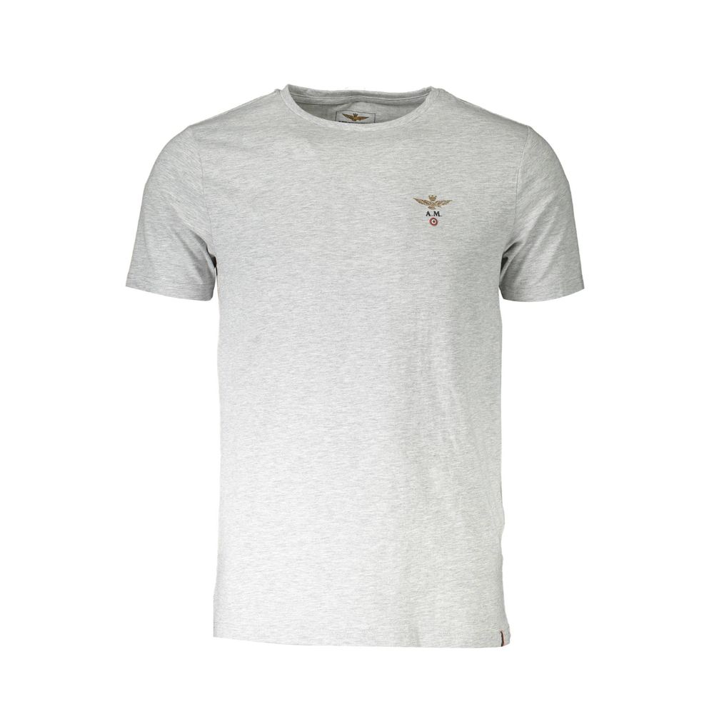Aeronautica Militare Grey Cotton T-Shirt