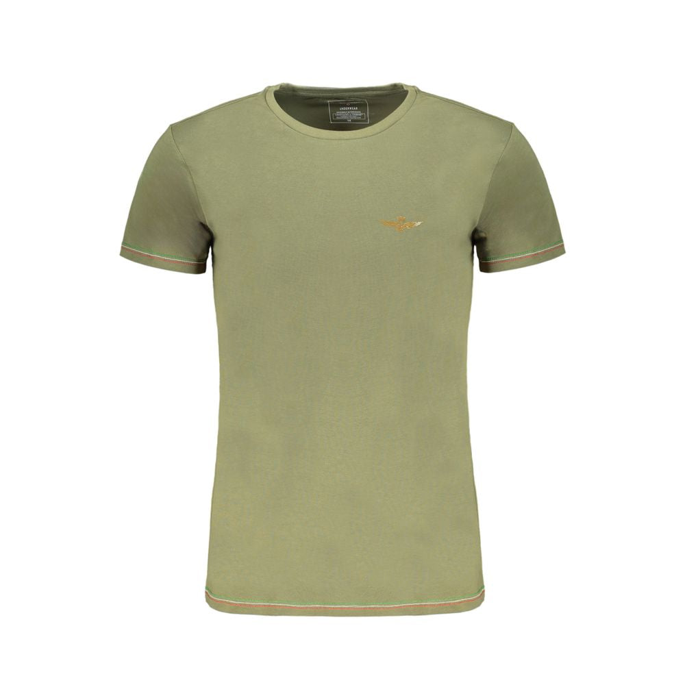 Aeronautica Militare Verde Baumwoll-T-Shirt für Herren