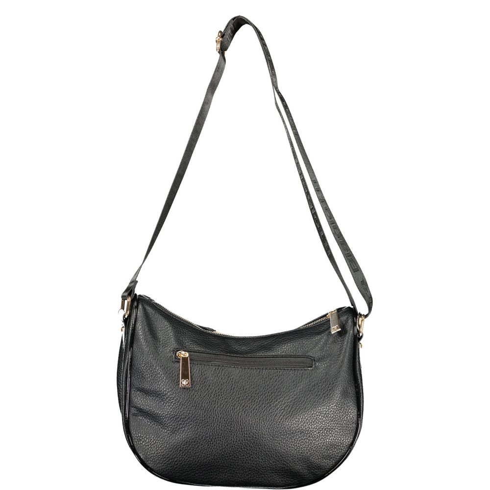 Laura Biagiotti Schwarze PVC-Handtasche