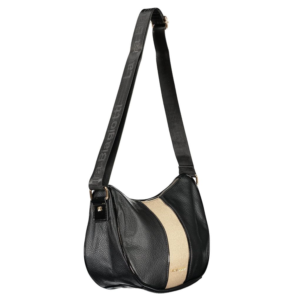 Laura Biagiotti Schwarze PVC-Handtasche