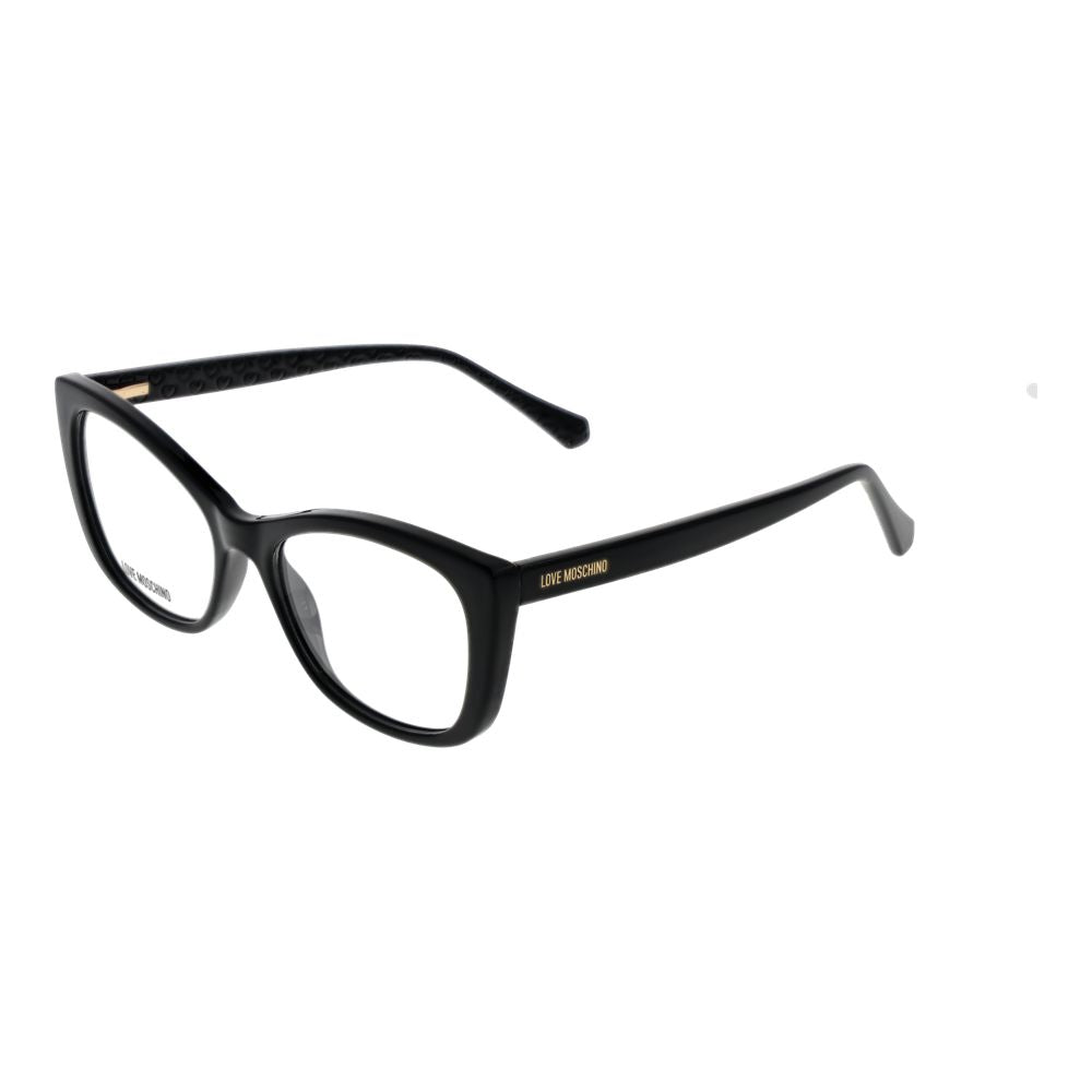 Love Moschino glasses with black cellulose propionate frames