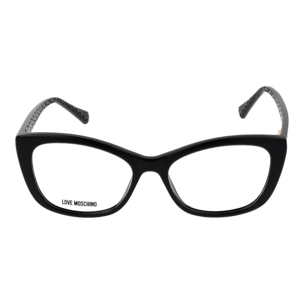 Love Moschino glasses with black cellulose propionate frames