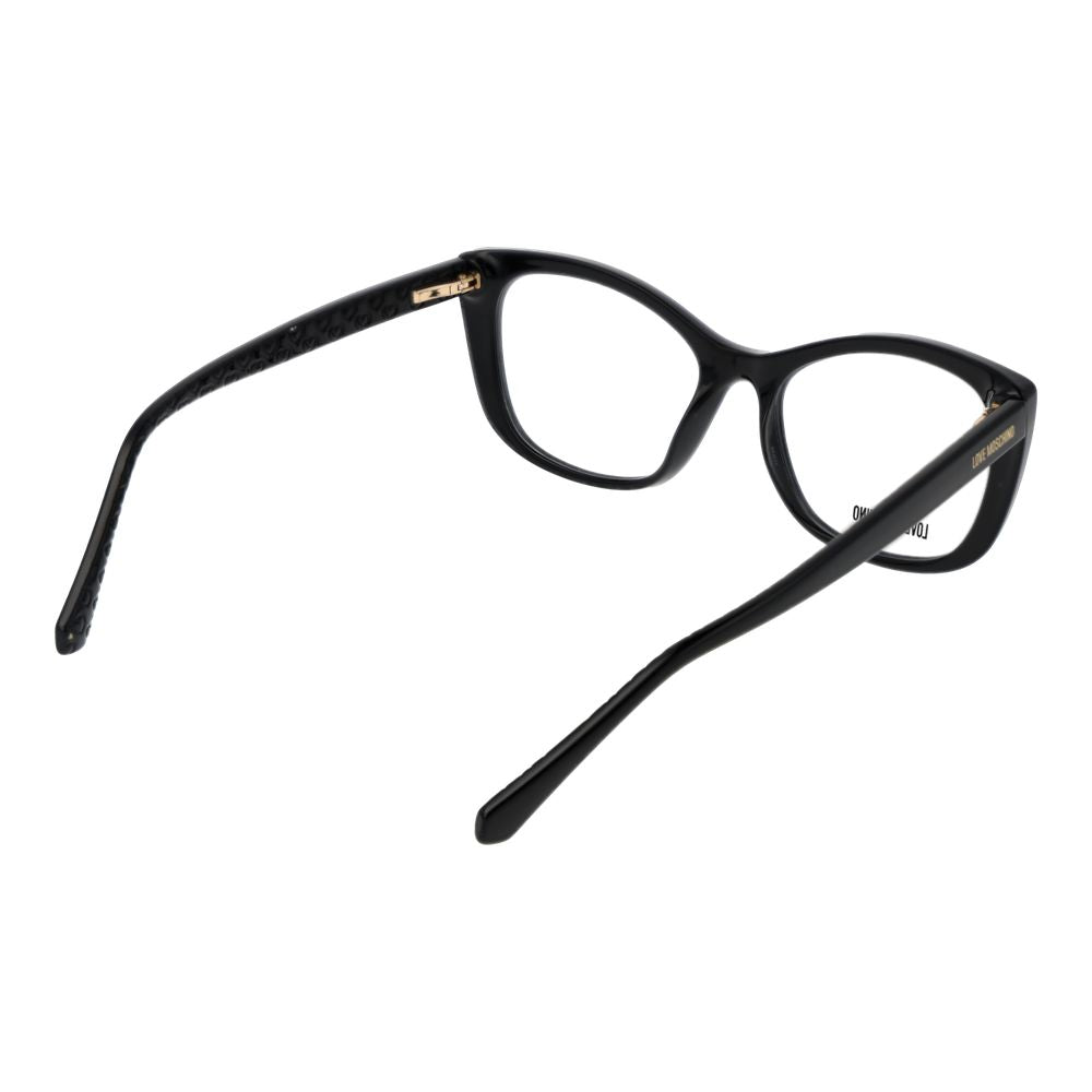 Love Moschino glasses with black cellulose propionate frames