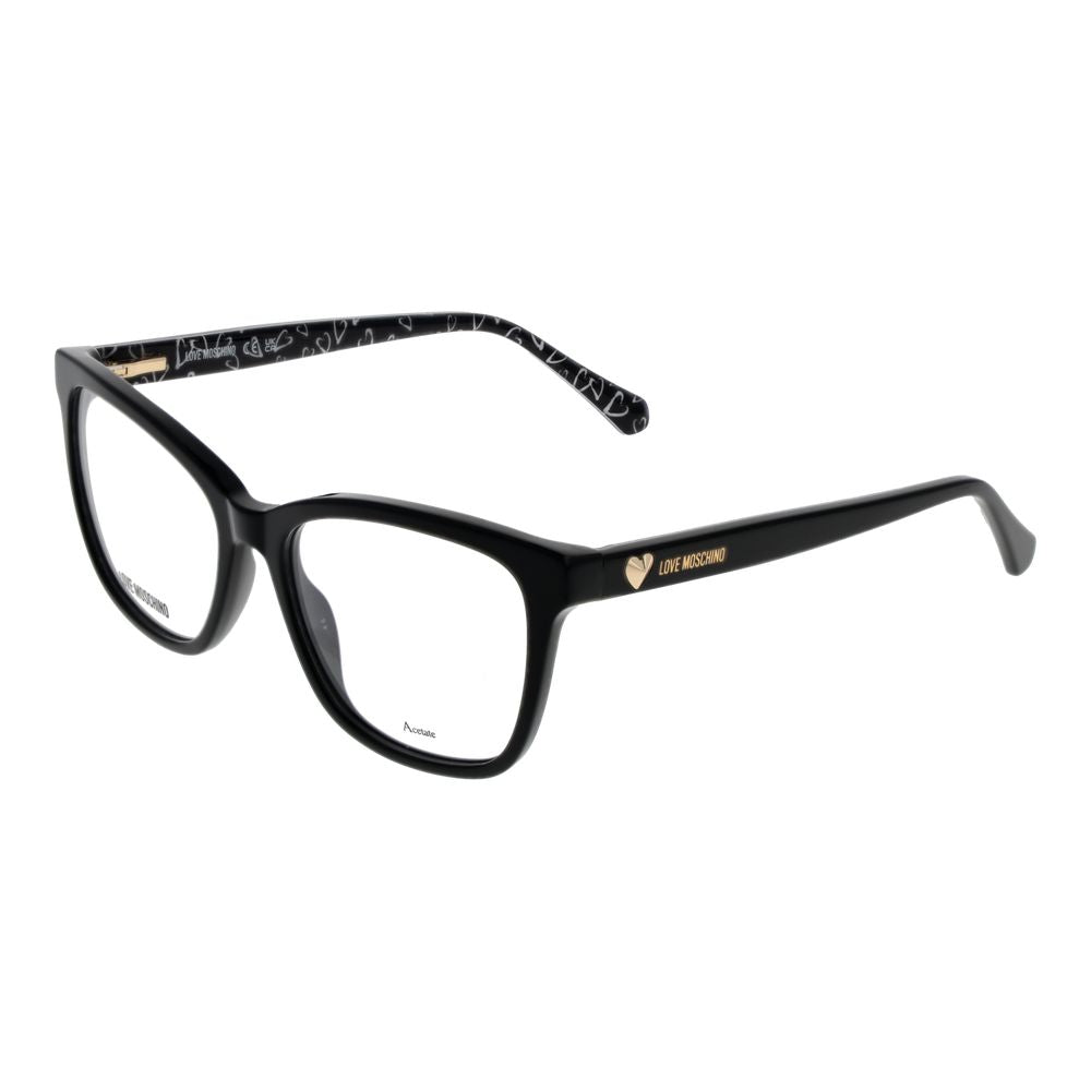 Love Moschino Schwarze Brille aus Acetat (Gestell)