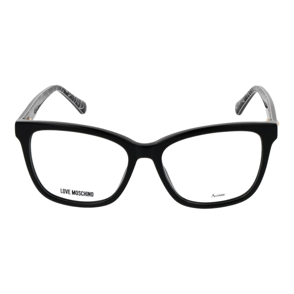 Love Moschino Schwarze Brille aus Acetat (Gestell)