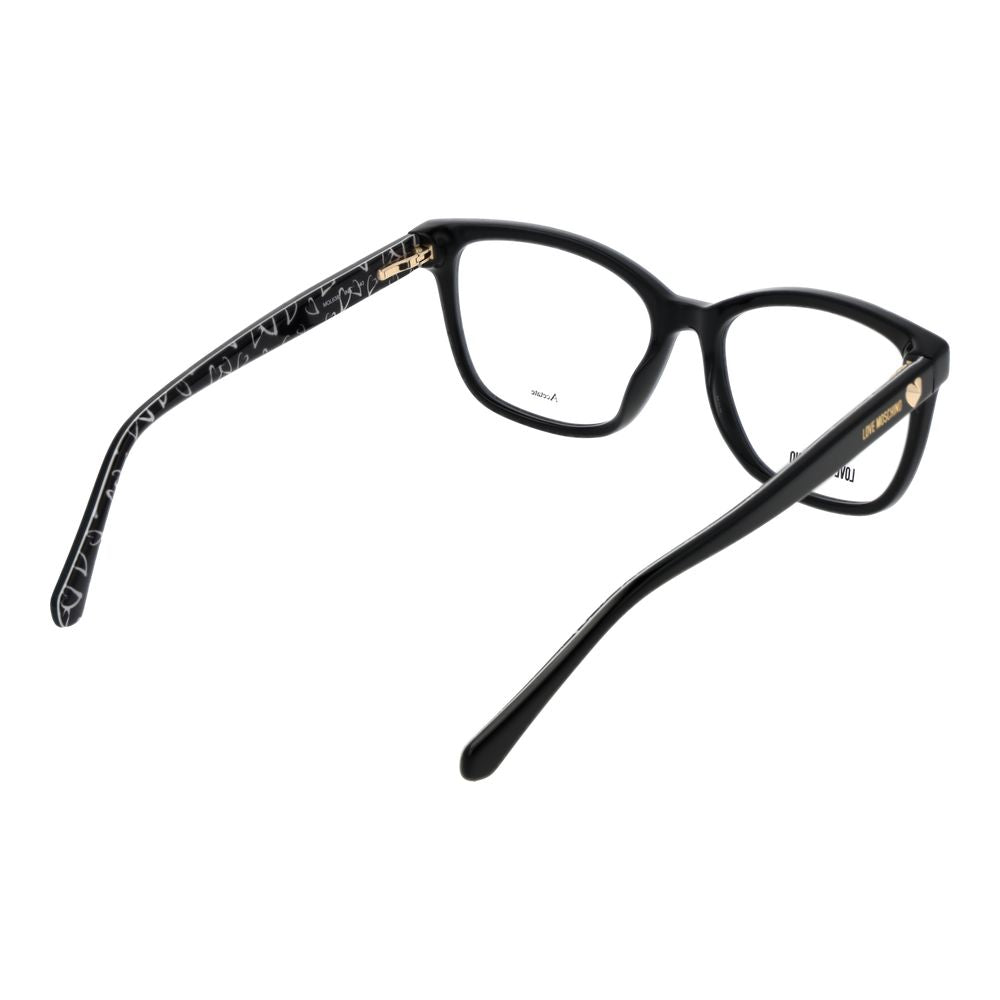Love Moschino Schwarze Brille aus Acetat (Gestell)