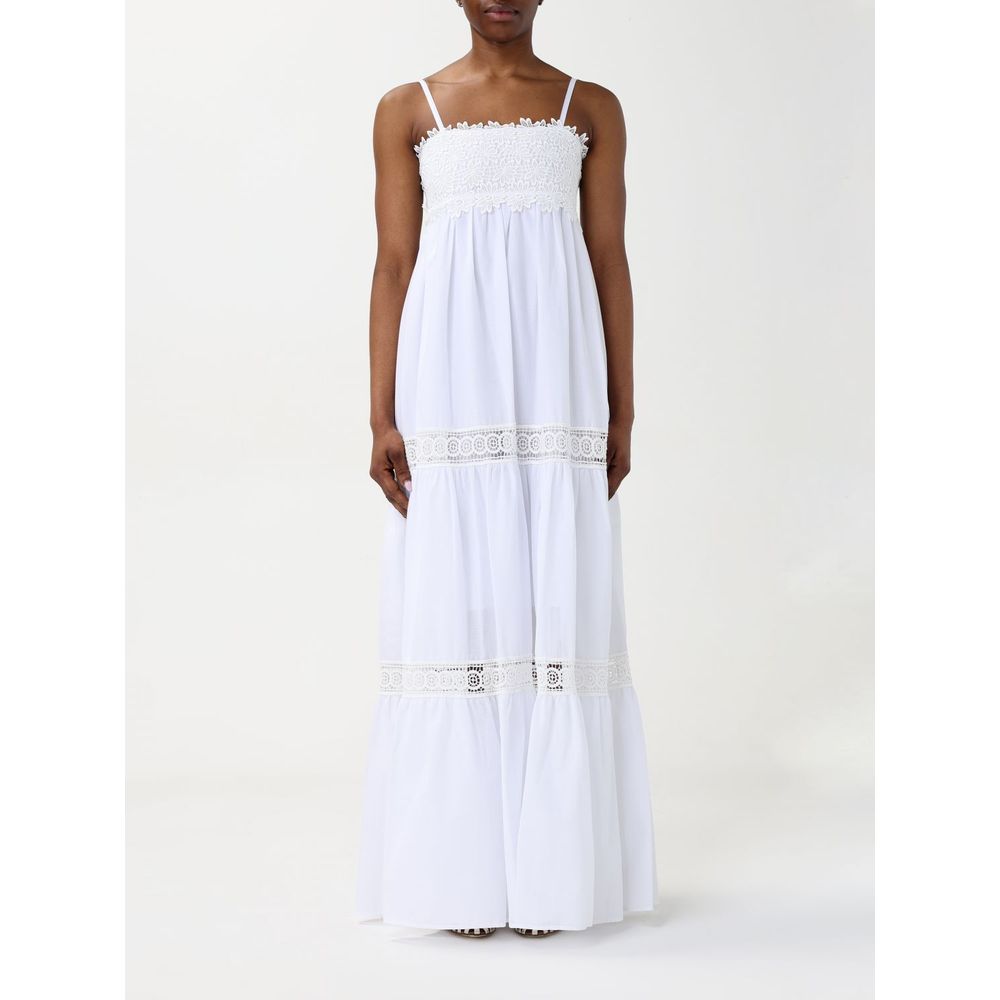 Kaos Weißes Baumwoll-Freizeitkleid