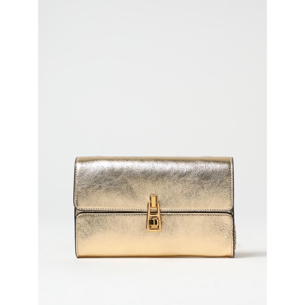 Coccinelle Goldene Lederhandtasche