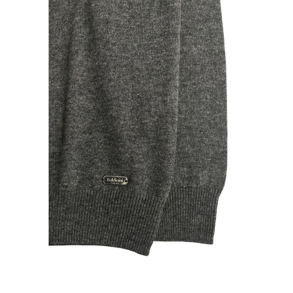 Baldinini Trend Grauer Kaschmir-Pullover