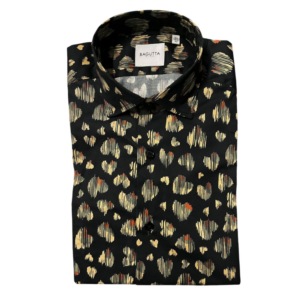 Bagutta Baumwollhemd mit Fantasieprint