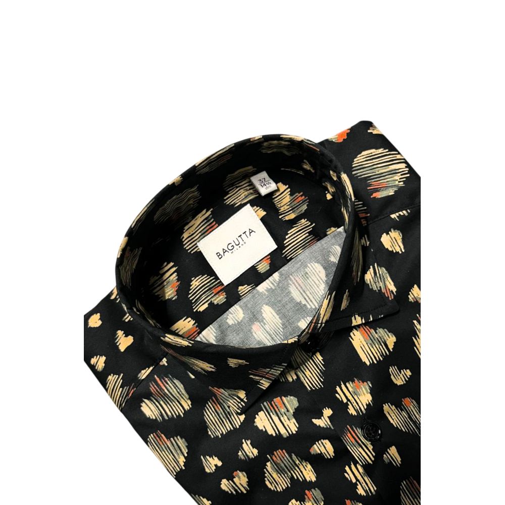Bagutta Baumwollhemd mit Fantasieprint