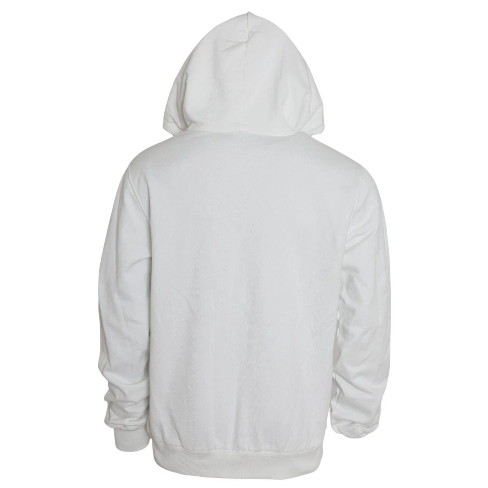 Dolce & Gabbana Weißer Baumwoll-Kapuzenpullover für Herren