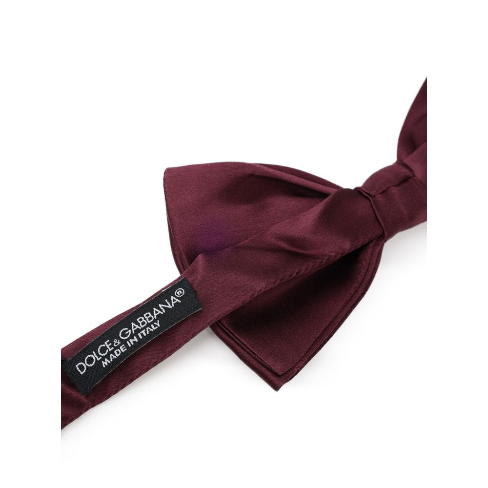 Dolce & Gabbana Seidenfliege in Bordeaux