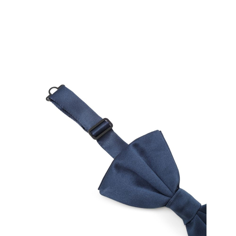 Dolce & Gabbana Blue Silk Bow Tie