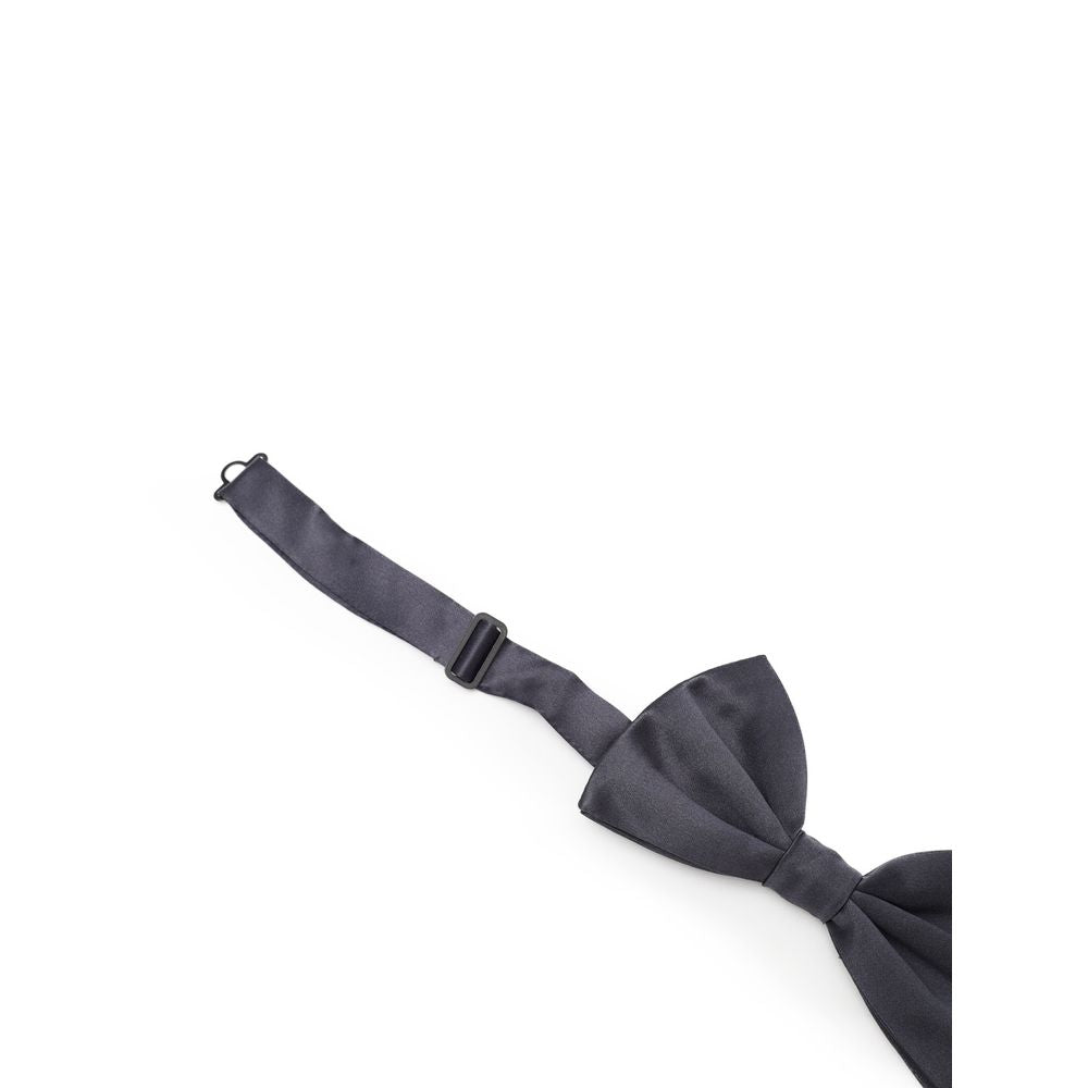 Dolce & Gabbana Graue Seidenfliege