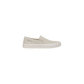 Tommy Hilfiger Beige Slip-On Loafers in Recycled Cotton Canvas
