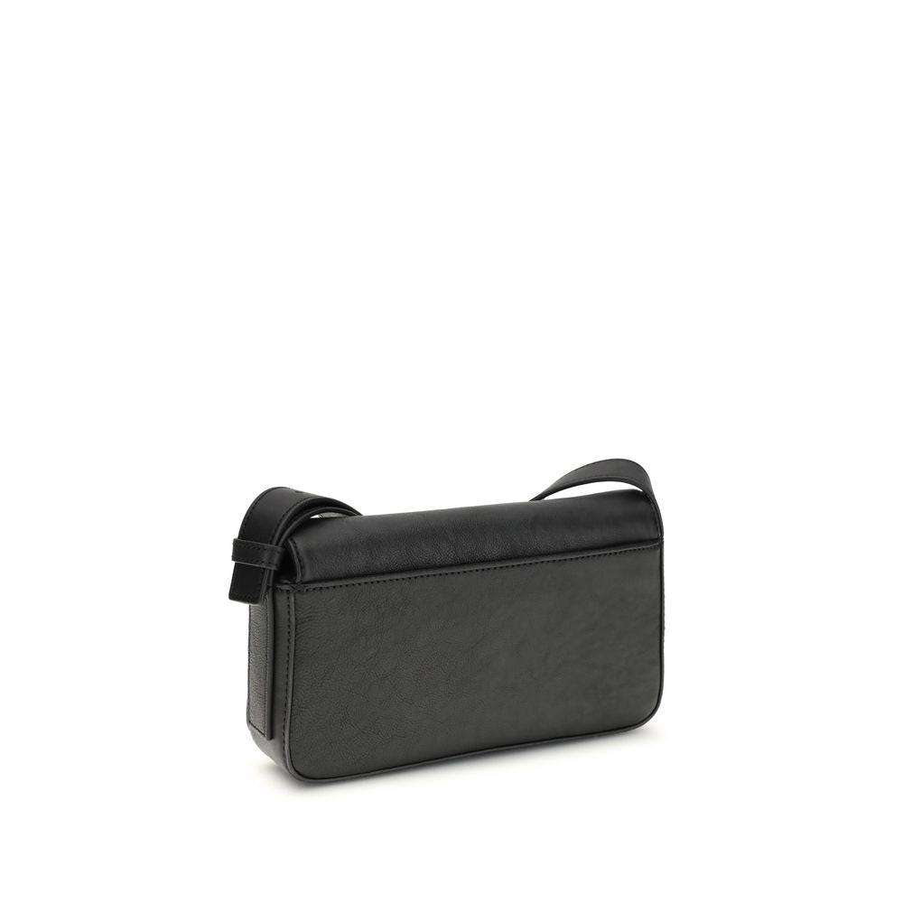 Alexander Wang Schwarze Schultertasche aus Kalbsleder Bos Taurus