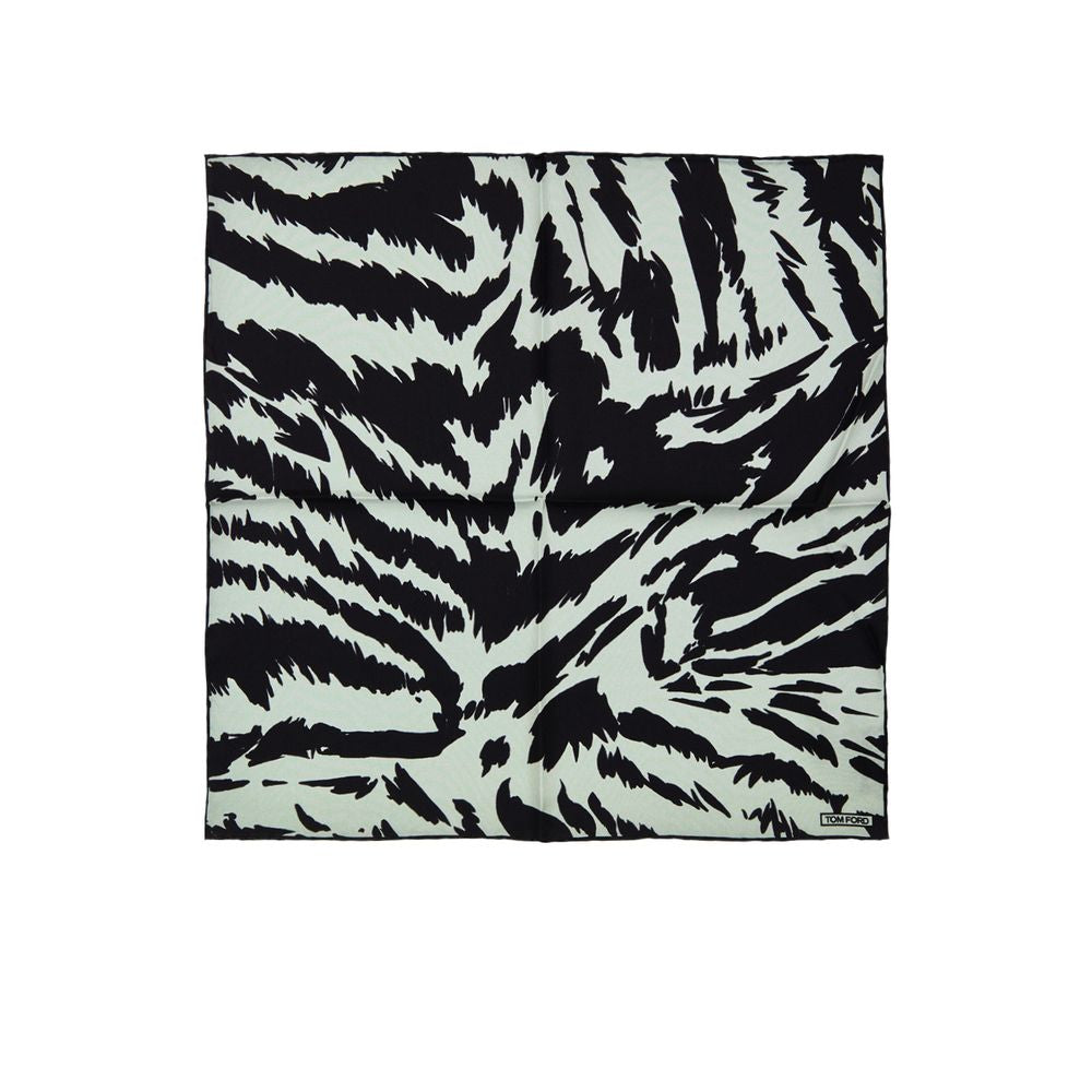 Tom Ford Grey Silk Pocket Square