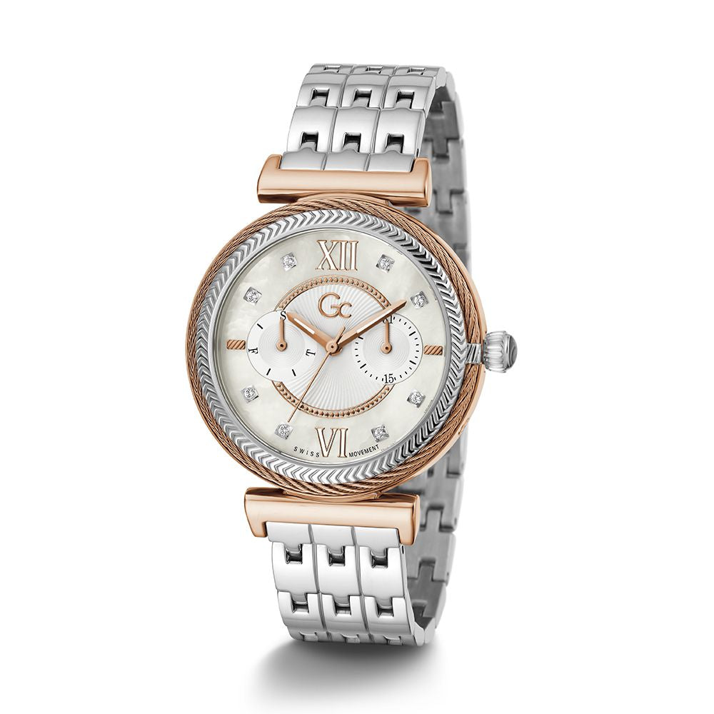 GC Elegant Stainless Steel Bracelet Watch in Gray