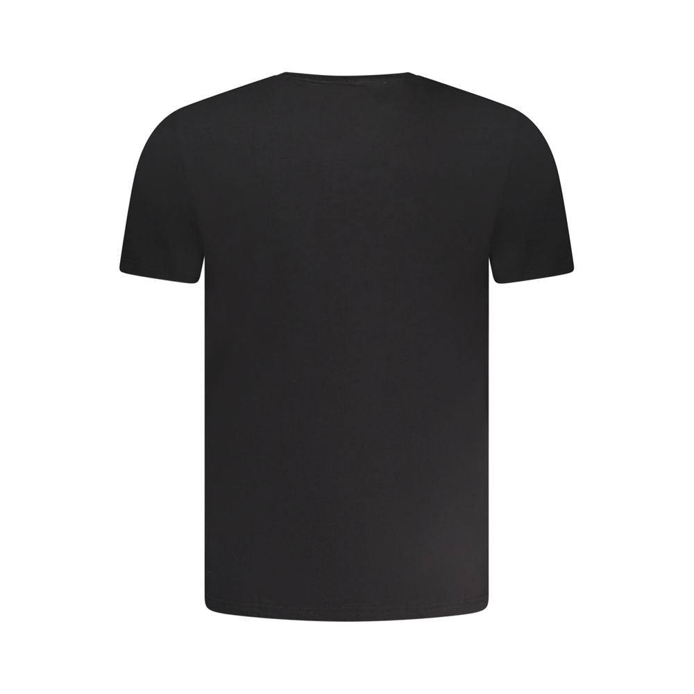 Aeronautica Militare Schwarzes Baumwoll-T-Shirt für Herren