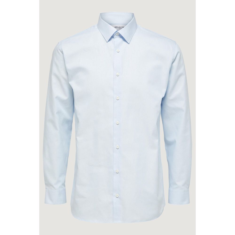 Selected Cotton Shirt in Blue
