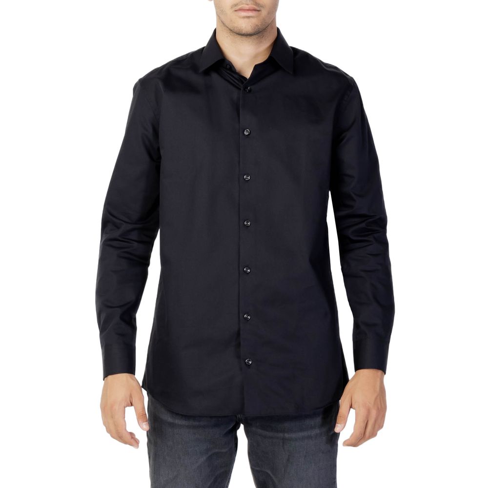 Selected Cotton Shirt in Black